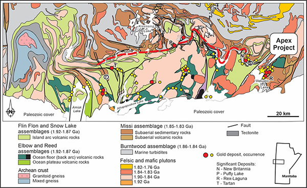 Geology Map of the Flin Flon Belt